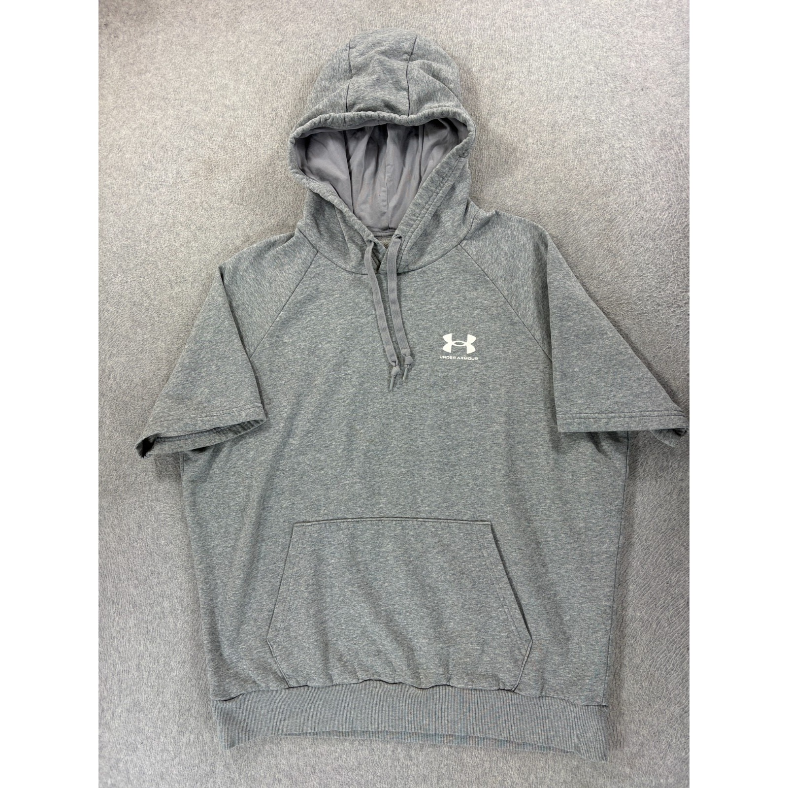 Under Armour Coldgear Screened Logo S/S Hoodie Sweatshirt (Men's Large) Gray